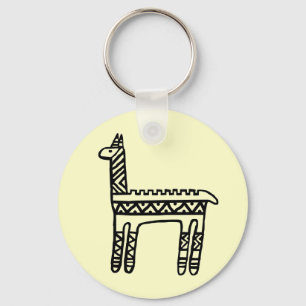 Llama-BW Sleutelhanger