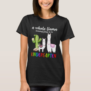 Llama Cactus Kleuterschool Leerling Terug naar Sch T-shirt