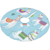 Llama & Cactus: Schattigee  Set Kerstboom Rok (Gekanteld)