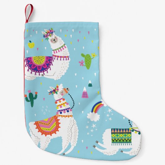 Llama & Cactus: Schattigee  Set Kleine Kerstsok (Voorkant)