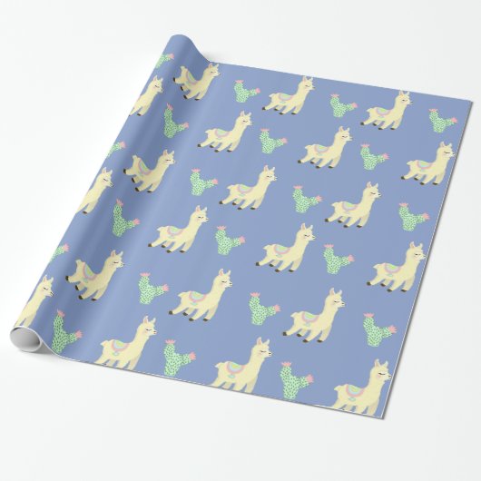 Llama Cadeaupapier (Uitgerold)