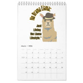 llama calendar  kalender (Mar 2026)