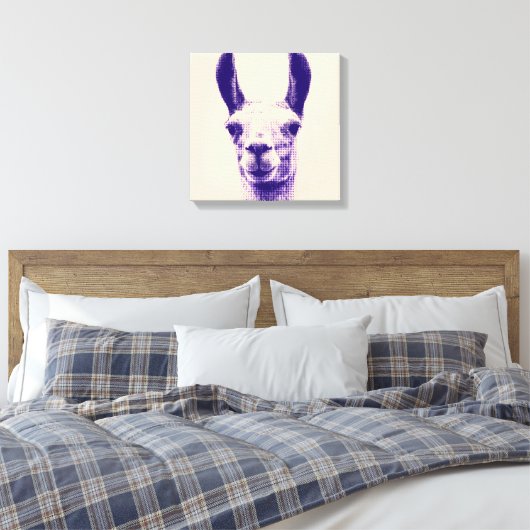 Llama Canvas Print (Insitu (Slaapkamer))