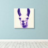 Llama Canvas Print (Insitu (Houten vloer))