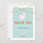 Llama Carte de remerciements (Devant)