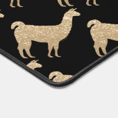 Llama Champagne Gold Sparkings motif Monogramme (Coin)