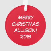 Llama Christmas Enfants mignonne Drôle (dos)