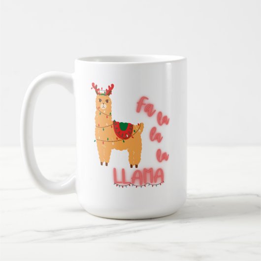 Llama Christmas-Mok Koffiemok (Links)