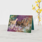 Llama cloud Fanty - White and Brown Llamas Kaart (Gele Bloem)