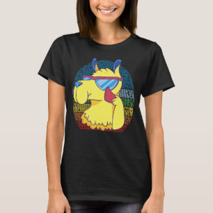 Llama Cool Sunglazen Alpaca Vintage for Animal T-shirt