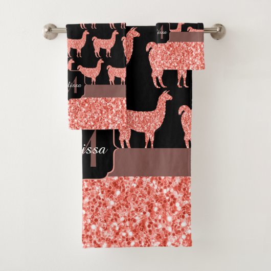 Llama corail rose parties scintillant Étincelles m (En situation)