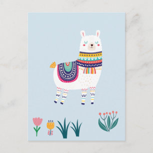 Llama Cute Briefkaart