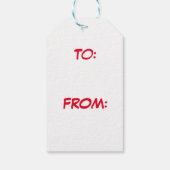 Llama Cute Funny Kerstfeestdag Cadeaulabel (Achterkant)