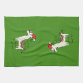 Llama Cute Funny Kerstfeestdag Kinderen Theedoek (Horizontaal)