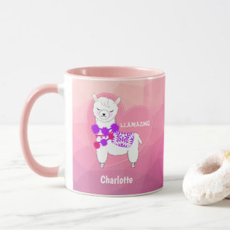 Llama Cute Personalized Mok