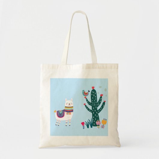 Llama Cute Tote Bag (Voorkant)