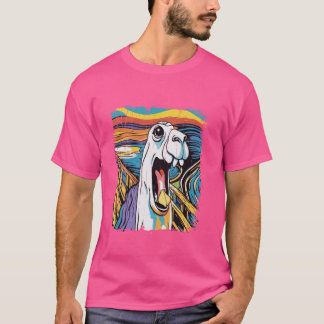 Llama De Schreeuw Kunstwerk Grappig Ecuador Cotopa T-shirt