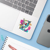 Llama Découvrez Notre Adorable Sticker Llama (Ordinateur portable avec iPhone)
