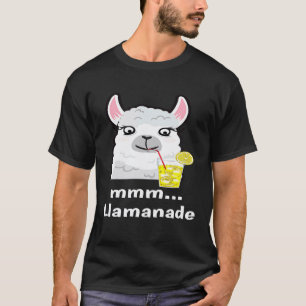 LLAMA DIE EEN GLAS KOEL LIMONADE DRINKT T-SHIRT