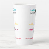 Llama Dit Juste.. Chut... Drôle Latte Mug (Devant)