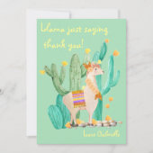 Llama dit simplement merci - Carte personnalisée d (Devant)