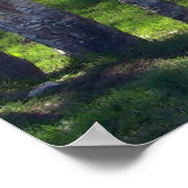 Llama door bomen poster (Hoek)