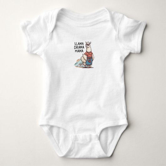 Llama Drama Mama Romper (Voorkant)