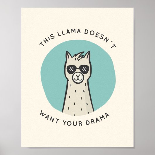 Llama Drama Poster (Voorkant)