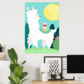 Llama Drink het Poster van de Soda Wall Art (Thuiskantoor)