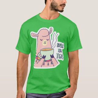 Llama Drink Tea T-shirt