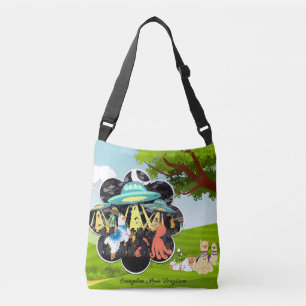 Llama Dromen Epische Inktvis Ruimtegevecht Crossbody Tas