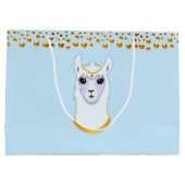 Llama en Golden Polka Dots Groot Cadeauzakje (Achterkant)