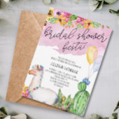 Llama et Cactus Fête des mariées Fiesta Invitation