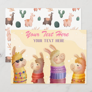 Llama Evenementen Uitnodiging