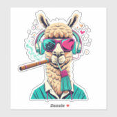 Llama Explorez Notre Adorable Sticker Llama Collec (Feuille)