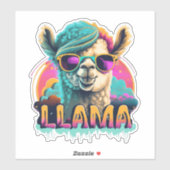 Llama Explorez Notre Adorable Sticker Llama Collec (Feuille)