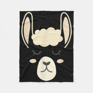 Llama Face Grappige Halloween Kostuum Alpaca's Fleece Deken