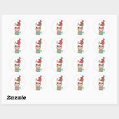Llama face Holiday Kerst sticker (Vel)
