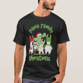 Llama Family Mannen Women and Kinder Davis Family T-shirt (Voorkant)