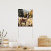 Llama Farm Animal Art Imprimer Poster (Cuisine)