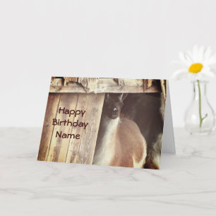 Llama Farm Animal personnalisé carte d'anniversair