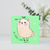 Llama Feestdagenkaart (Staand voorkant)