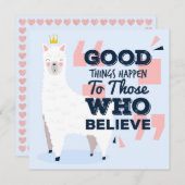 Llama Feestdagenkaart (Voorkant / Achterkant)