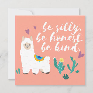 Llama Feestdagenkaart