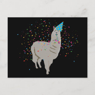 Llama Feestje - Dieren die een Feestje Vieren Briefkaart