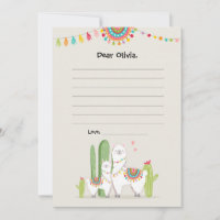 Llama Fiesta Mexicaine Guestbook Cartes Temps Caps