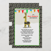 Llama Fiesta Party Invitation Kaart (Voorkant / Achterkant)
