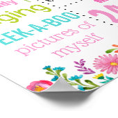 Llama First Birthday Party sign poster (Hoek)