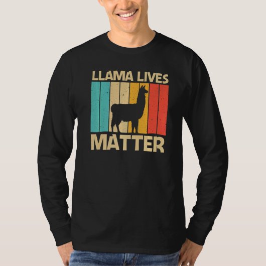 Llama For Men Women Alpaca Farming Zookeeper Peruv T-shirt (Voorkant)