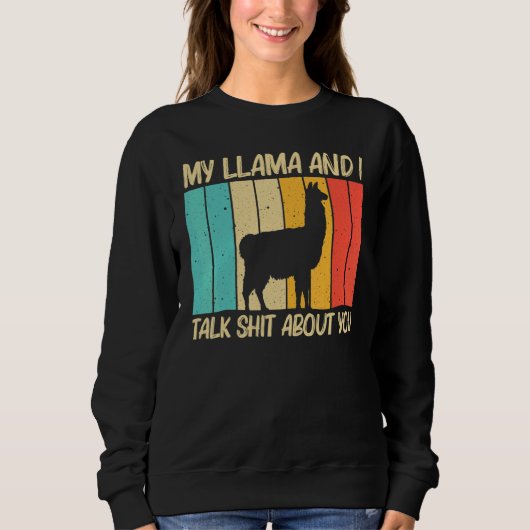 Llama For Men Women Alpaca Farming Zookeeper Peruv Trui (Voorkant)